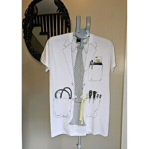 Leslie Arwin 1978 Vintage Doctor T-Shirt Sneakers Single Stitch Kefzol Promo M